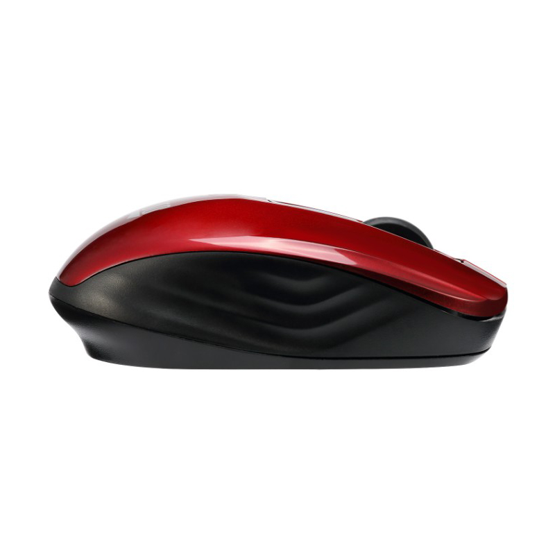 Adesso IMOUSE S50R Mouse - USB - Optical - 3 Button(s) - Red - Wireless - Symmetrical